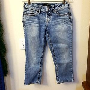 Silver Capri Jean's size 28